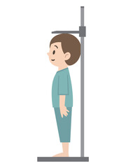 身長測定のイラスト