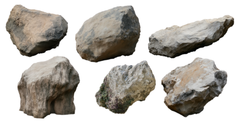 rock isolated on white background