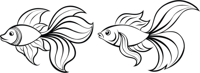 Angel fish vector illustration 