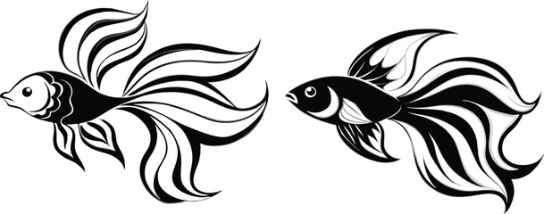 Angel fish vector illustration 