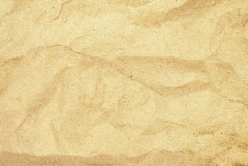 Top View of Yellow Beach Sand Texture, Summer Background