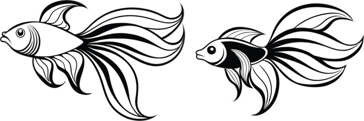 Angel fish vector illustration 