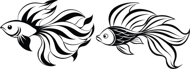 Angel fish vector illustration 