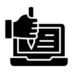 Obraz premium Content Writing Icon