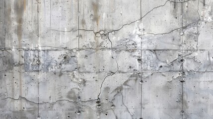 A concrete wall background with a rough, textured surface, featuring subtle cracks and weathering, creating an industrial and urban aesthetic that adds character to any design
