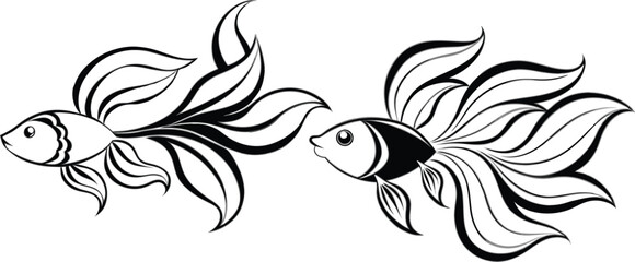 Angel fish vector illustration 