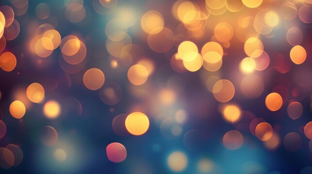 A bokeh background with soft, out-of-focus lights in warm tones, creating a beautiful and dreamy effect that adds elegance and sophistication to any design