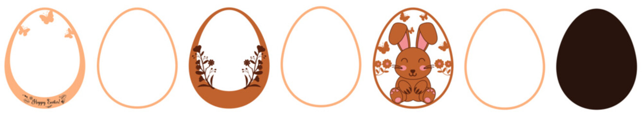 Happy Easter Laser Cut 7 Layer