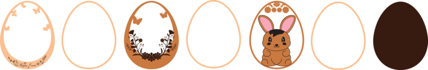 Happy Easter Laser Cut 7 Layer