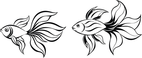 Angel fish vector illustration 