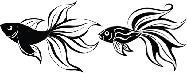 Angel fish vector illustration 