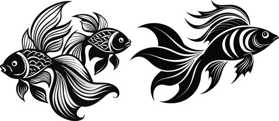 Angel fish vector illustration 