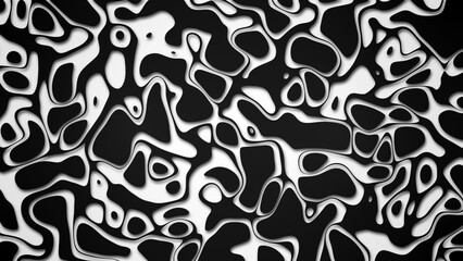 Abstract spots and lines of colored paper cut out an artistic background with complex patterns. © gt29