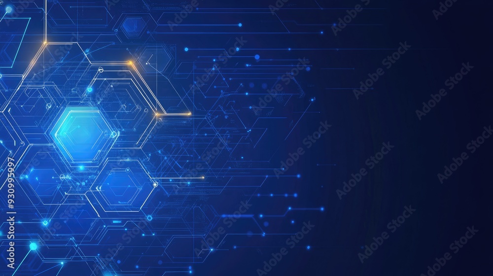 Aufkleber high tech technology geometric and connection system background