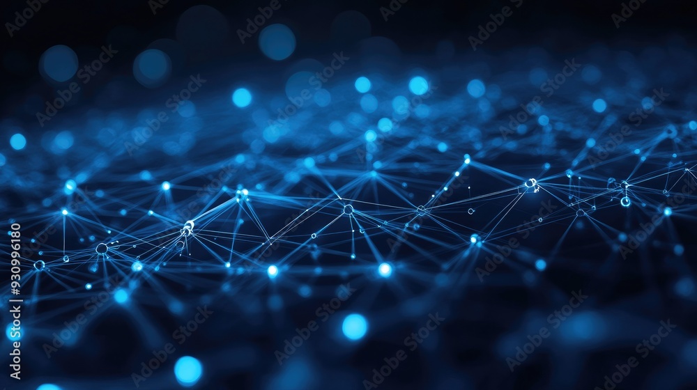 Aufkleber High tech technology geometric and connection system background