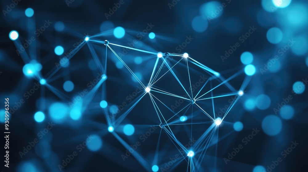 Aufkleber high tech technology geometric and connection system background