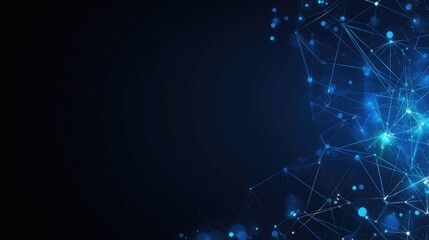 High tech technology geometric and connection system background