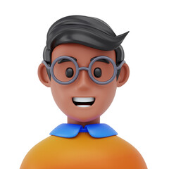 brown people 3d illustration