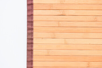 brown wood mat texture isolated on white background