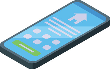 Smartphone showing house hunting application with search bar for finding perfect new home