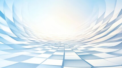 A modern flat illustration featuring a curved grid background in perspective, perfect for various design projects.