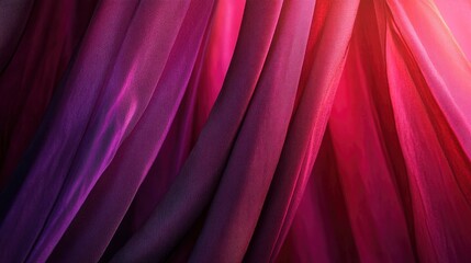 Obraz premium This image captures the luxurious texture of velvet curtains in a warm, creating a soothing and elegant abstract background , ai
