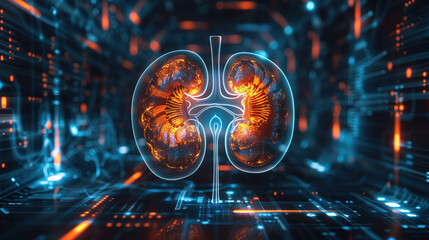Fototapeta premium human kidneys for medical and educational purposes
