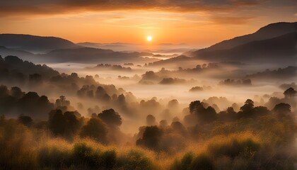 Obraz premium sunrise in the mountains