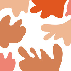 Obraz premium Neutral Abstract Shapes Background