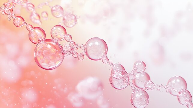 Science abstract collagen molecule structure