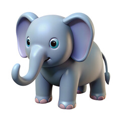 Fototapeta premium 3d elephant with a sign