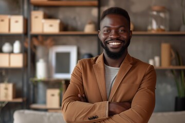 Obraz premium Confident African American Leader