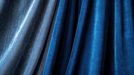 Obraz premium This image captures the luxurious texture of velvet curtains , creating a soothing and elegant abstract background , ai