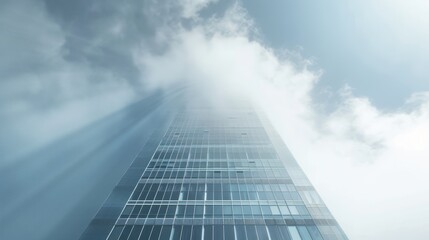 Fototapeta premium Skyscraper Piercing the Clouds