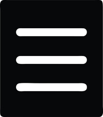 Fototapeta premium a black square with three lines on it