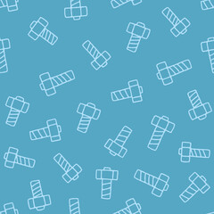 Outline Bolt Vector Seamless Pattern illustration for Print, Wallpaper, Decoration.