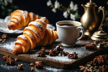 "Coffee Break with Croissants"
