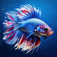 the AI Image Generator, stunning Siamese fighting fish