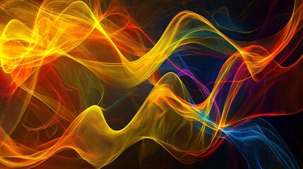 Fototapeta premium abstract background with soundwave art