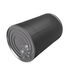 The Can metal for  food or health concept 3d rendering.