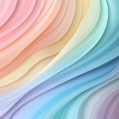 Obraz premium Abstract background of wavy lines in pastel colors.