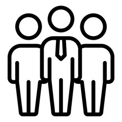 Leadership Business management icon illustration 