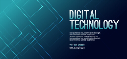 Digital technology speed connect blue green background, cyber nano information, abstract communication, innovation future tech data, internet network connection, Ai big data, line dot illustration 3d