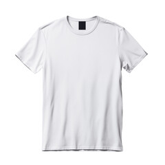 Blank white t shirt mock up template, front view isolated on transparent background. Generative ai