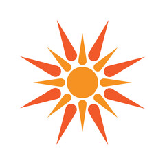 sun ilustration logo