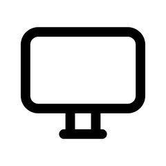 monitor line icon