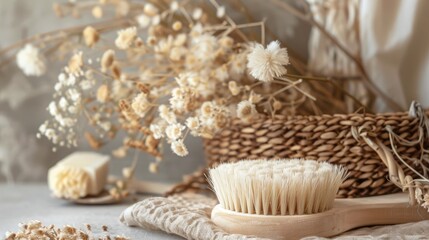 Eco friendly body brush made from natural sisal for zero waste bathrooms