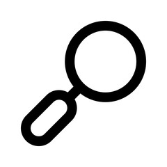 magnifying glass line icon