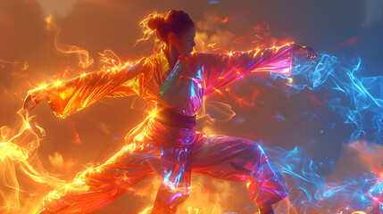 female Gaming illustration HD 8K wallpaper Stock Photographic Image
