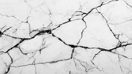 Fototapeta premium White Cracked Marble rock stone marble texture wallpaper background , ai